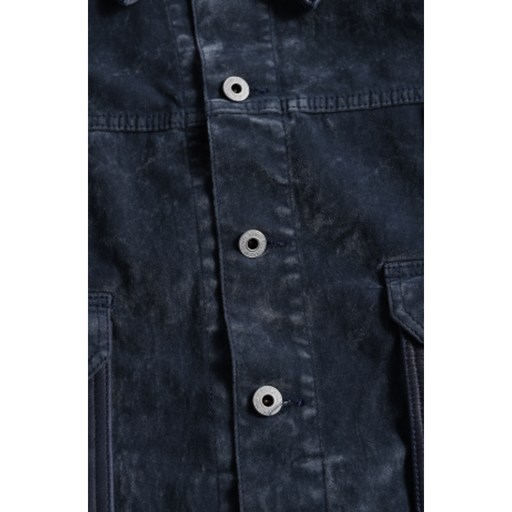 FDMTL FA26JK54R FLOCK LEATHER JACKET RINSE