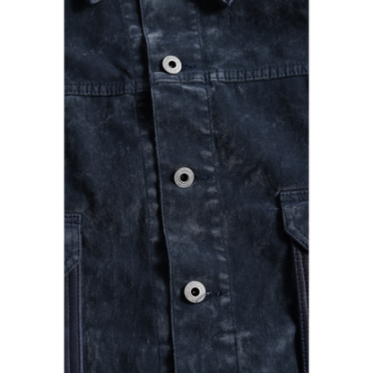 FDMTL FA26JK54R FLOCK LEATHER JACKET RINSE