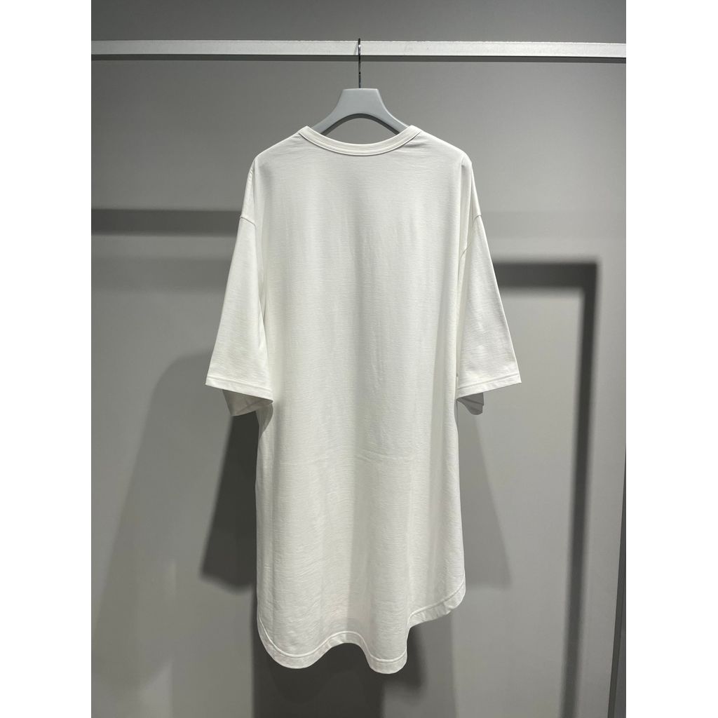 Ground Y COTTON JERSEY HEM ROUND JUMBO T-SHIRT SHORT SLEEVES