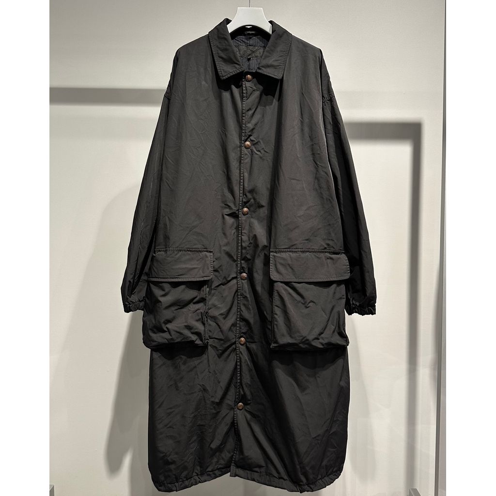 COMME des GARCONS HOMME ESTEL SINGLE COAT OVER DYE（BLACK）