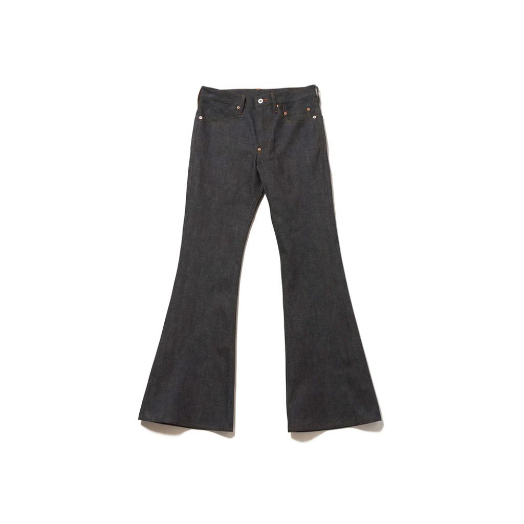 SUGARHILL MODERN DENIM TROUSERS FLARED CUT