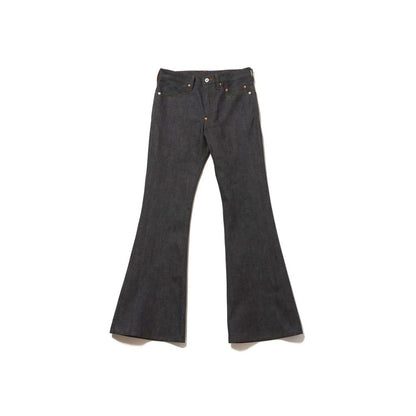 SUGARHILL MODERN DENIM TROUSERS FLARED CUT