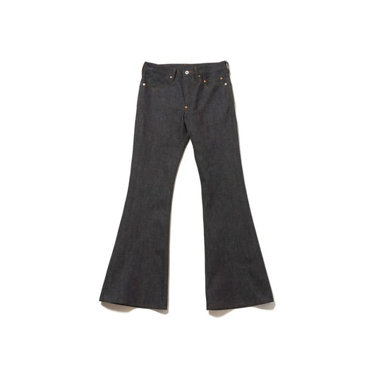 SUGARHILL MODERN DENIM TROUSERS FLARED CUT