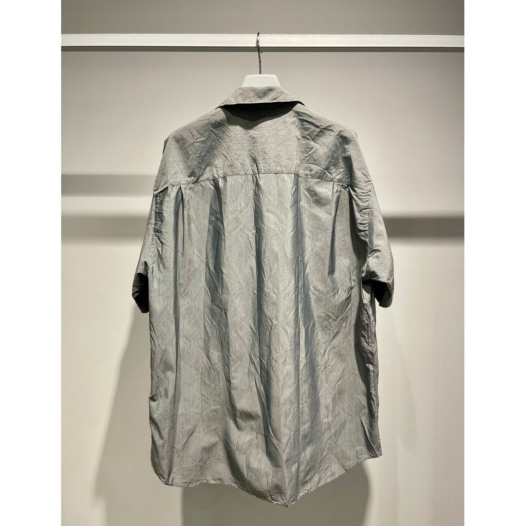 COMME des GARCONS HOMME コットンエステルブロード 製品加工 シャツ（CHARCOAL）