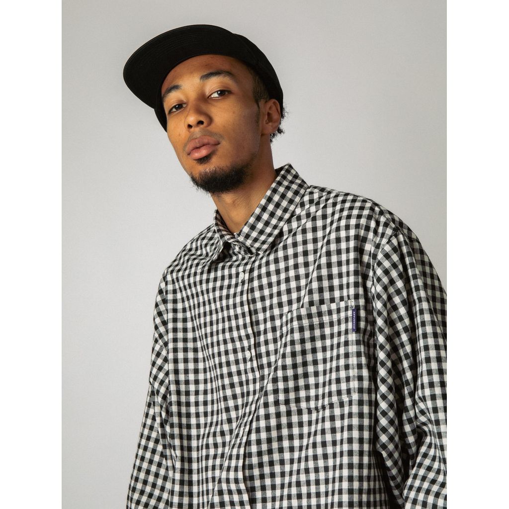 APPLEBUM GINGHAM CHECK OVERSIZE SHIRT / 2420201