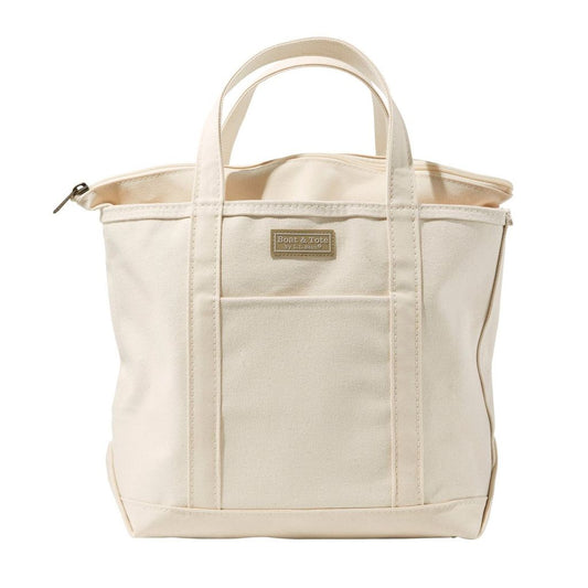 L.L.Bean Boat and Tote Zip-Top with Pocket(Natural/Natural)