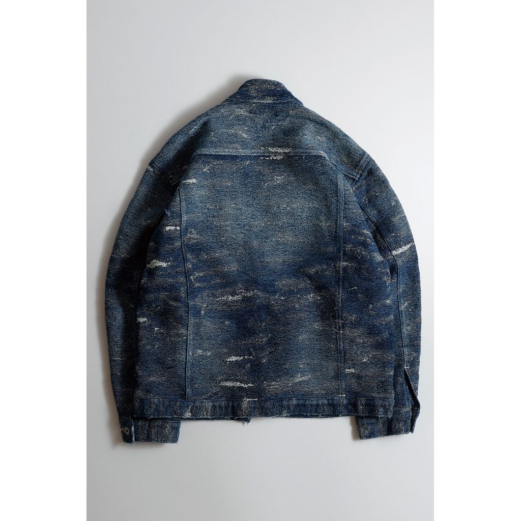 FDMTL DENIM HAORI JACKET 5YR WASH