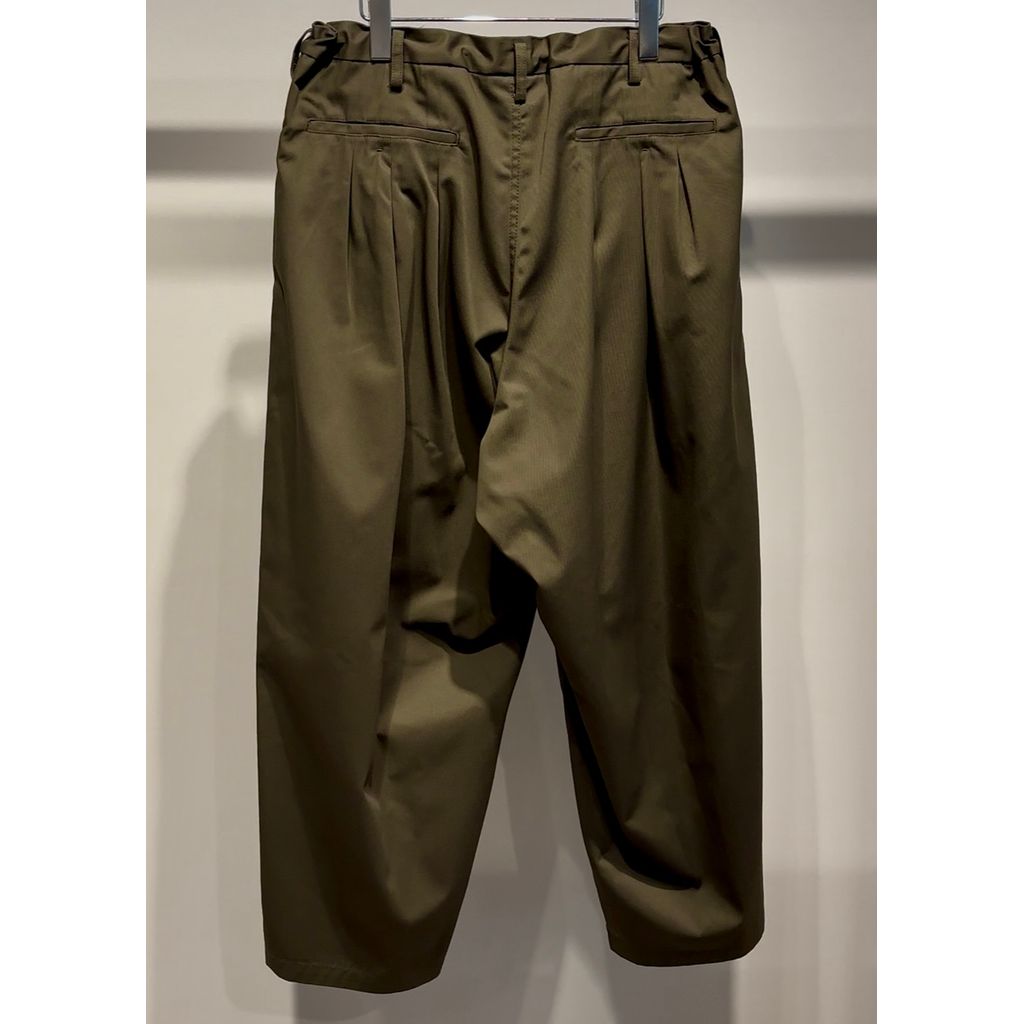 Y's for men T/C TWILL PANTS WITH 12-TUCKS（KAHKI）