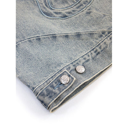 VANDY THE PINK RIDER DENIM JACKET（LIGHT WASH BLUE）