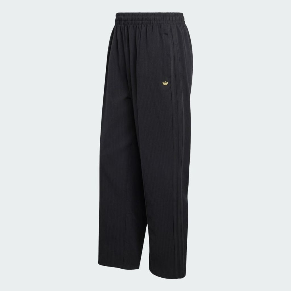 adidas Originals ファイヤーバード ルーズ ピンストライプ トラックパンツ（BLACK）