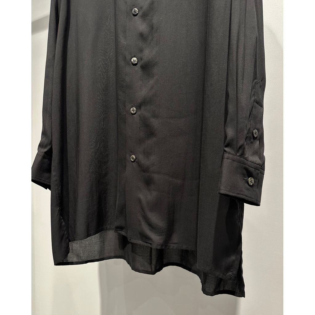 Y's for men CELLULOSE LAWN LAYERED COLLAR SHIRT