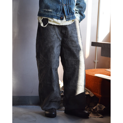 ANACHRONORM AN419 PIGMENT DYED DUCK PAINTER PANTS