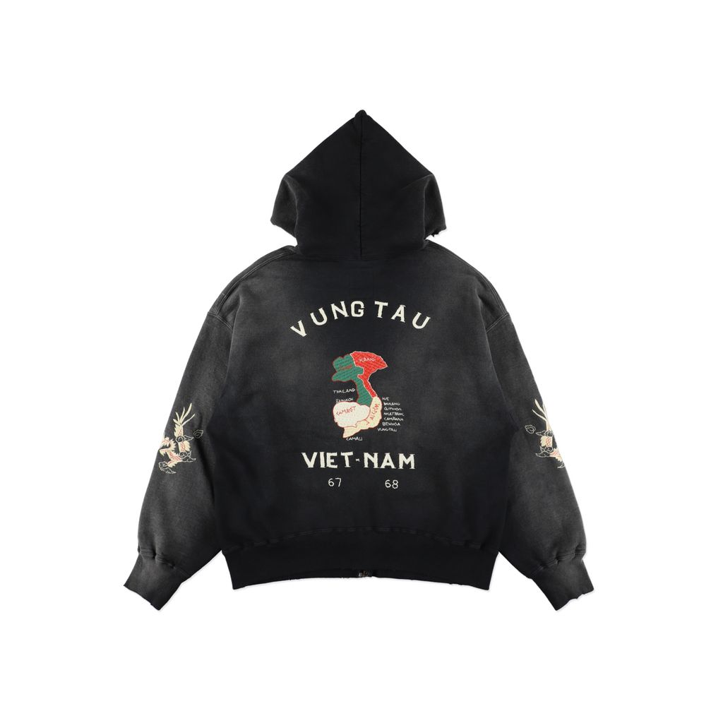 BOW WOW VIETNAM ZIP HOODIE AGED