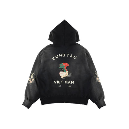 BOW WOW VIETNAM ZIP HOODIE AGED