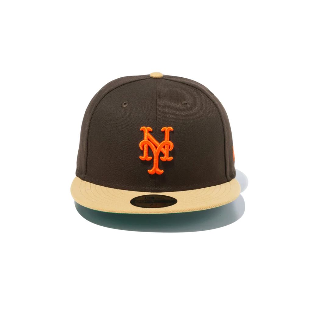 NEW ERA 59FIFTY Powered by GORO NAKATSUGAWA（min-nano）ニューヨーク・メッツ ブラウンスウェード