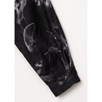 APPLEBUM DEATH ROW RECORDS L/S SHIRT-SMOKE