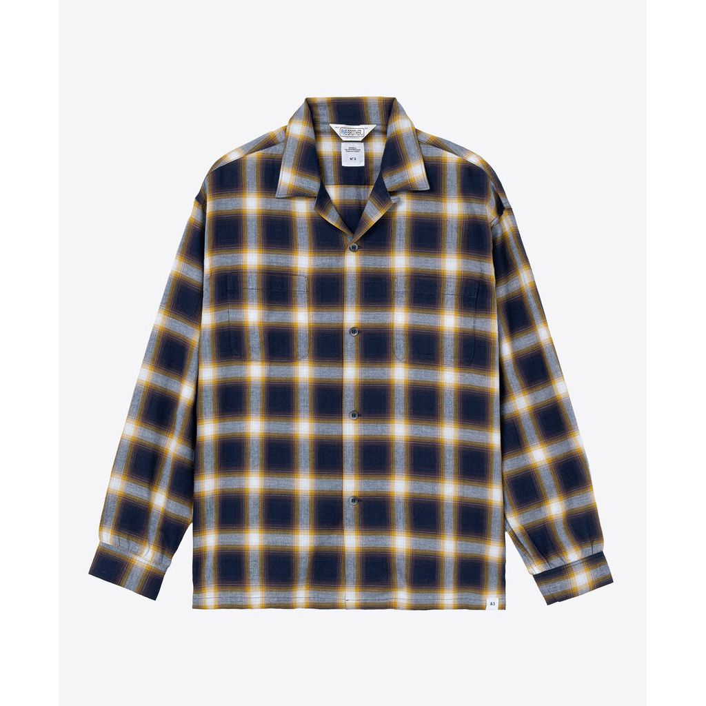 BEDWIN & THE HEARTBREAKERS FIVE BROTER Ex. L/S CHECK SHIRT "VIN"