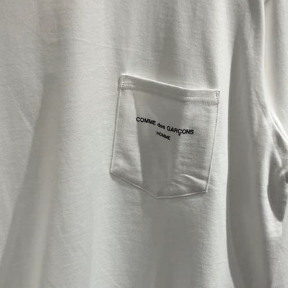 COMME des GARCONS HOMME COMME des GARCONS HOMME LOGO LONG SLEEVE TEE （WHITE）