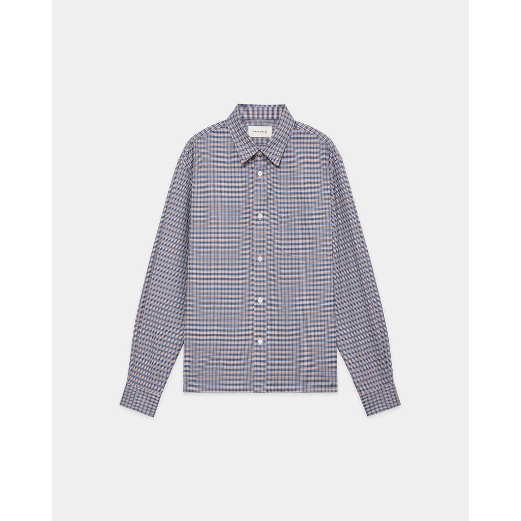 MARKAWARE Super 160s Washable Wool Oxford / Square Shirt