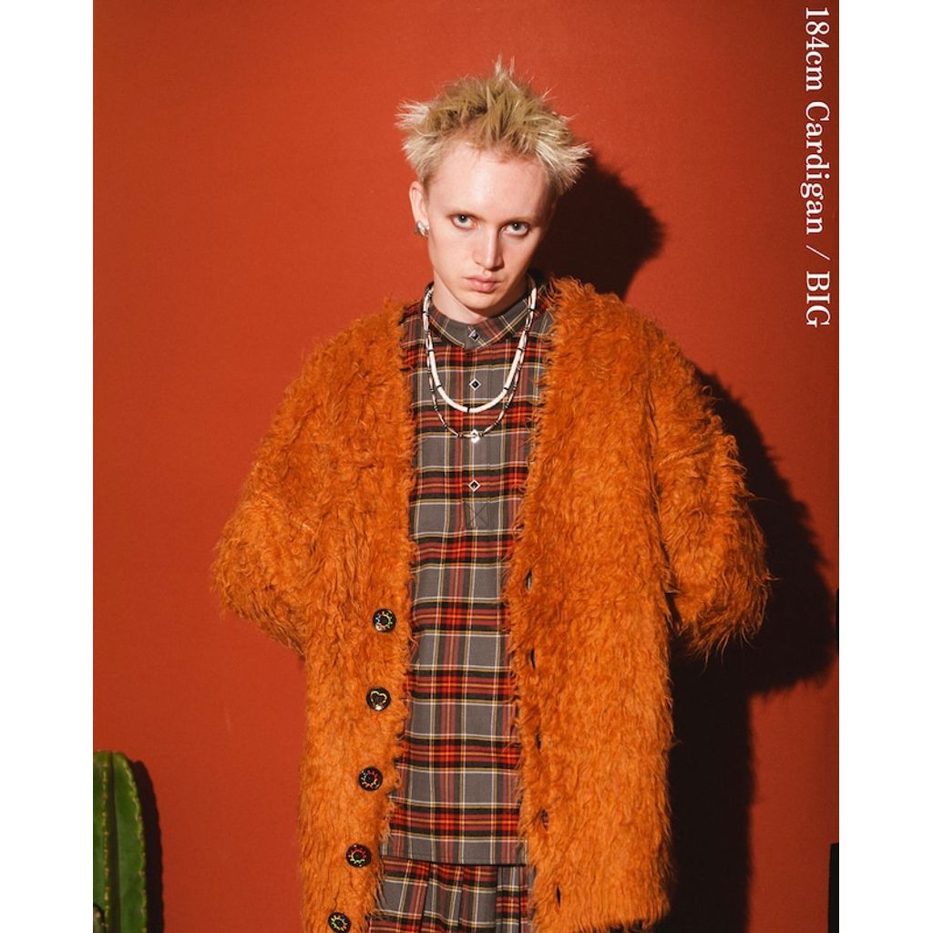 AMBERGLEAM Monster Knit Cardigan – MAROON WEBSTORE