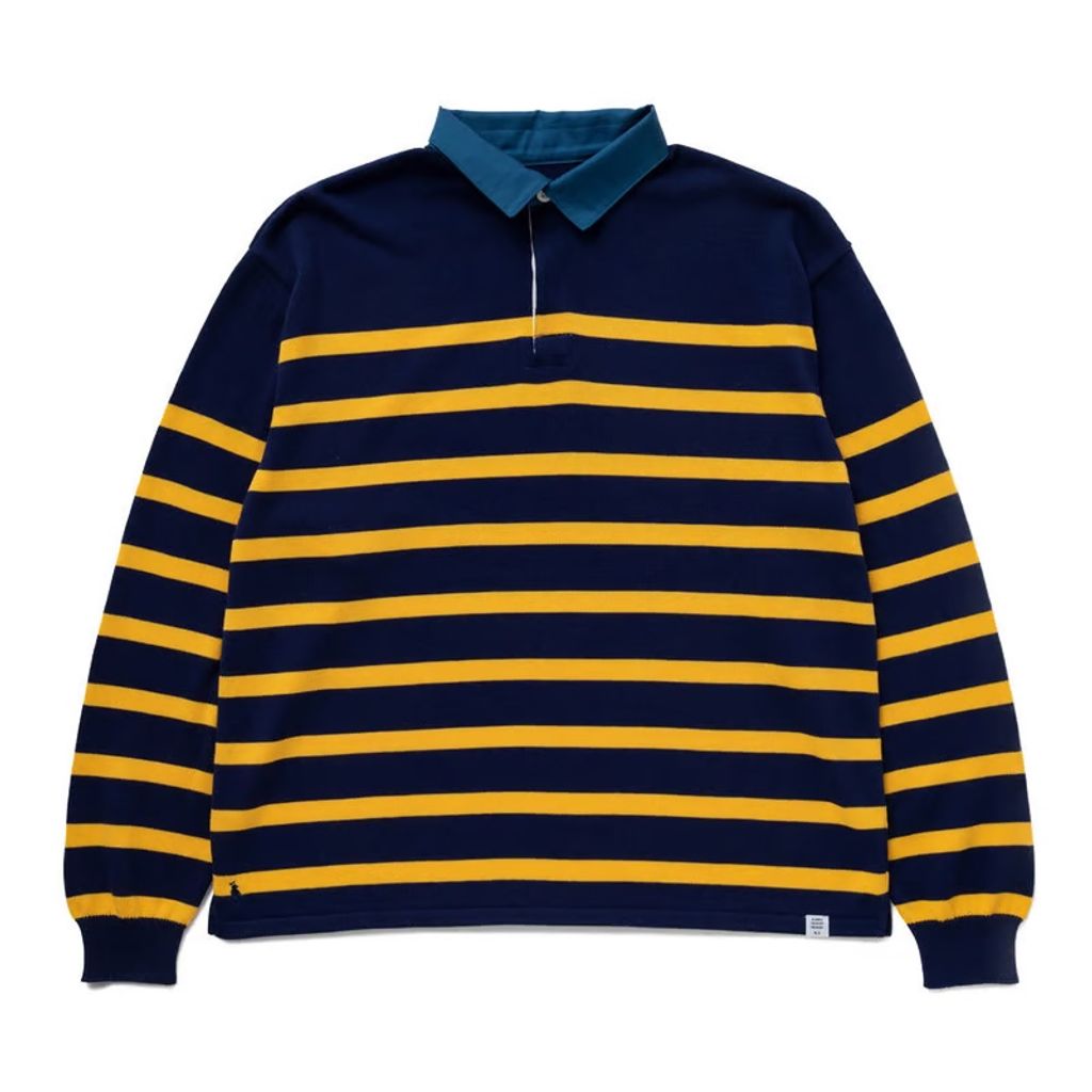 BEDWIN & THE HEARTBREAKERS L/S KNITTED RUGGER SHIRT "ANTON"