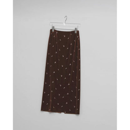 TODAYFUL Petit Flower Velour Skirt