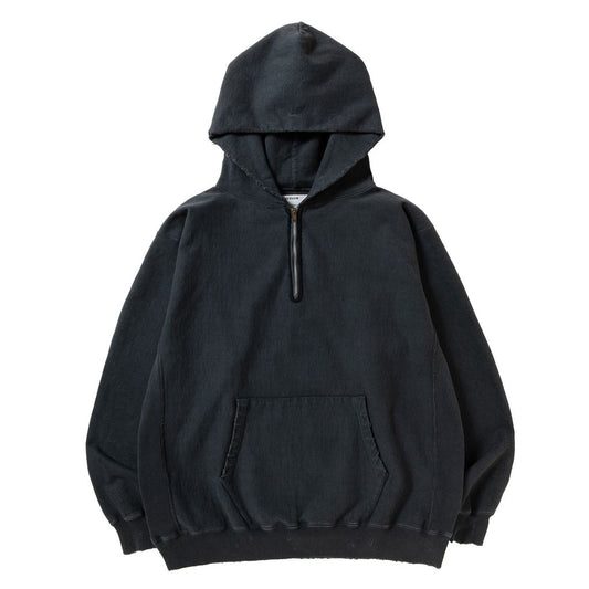 NEXUSVII. DAMAGED HALF ZIP HOODY
