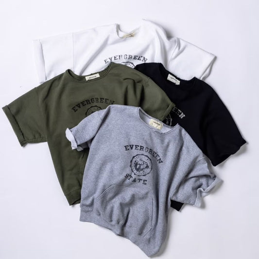 ANACHRONORM COLLEGE CUT-OFF S/S SWEAT