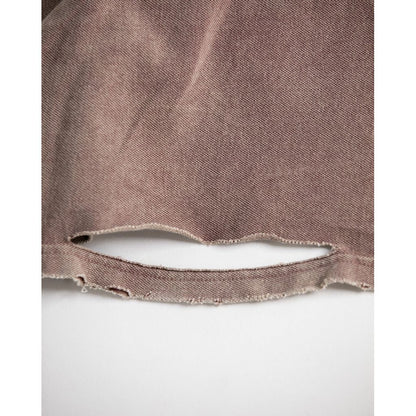 ANACHRONORM MOSS STITCH DAMAGED POCKET S/S T-S