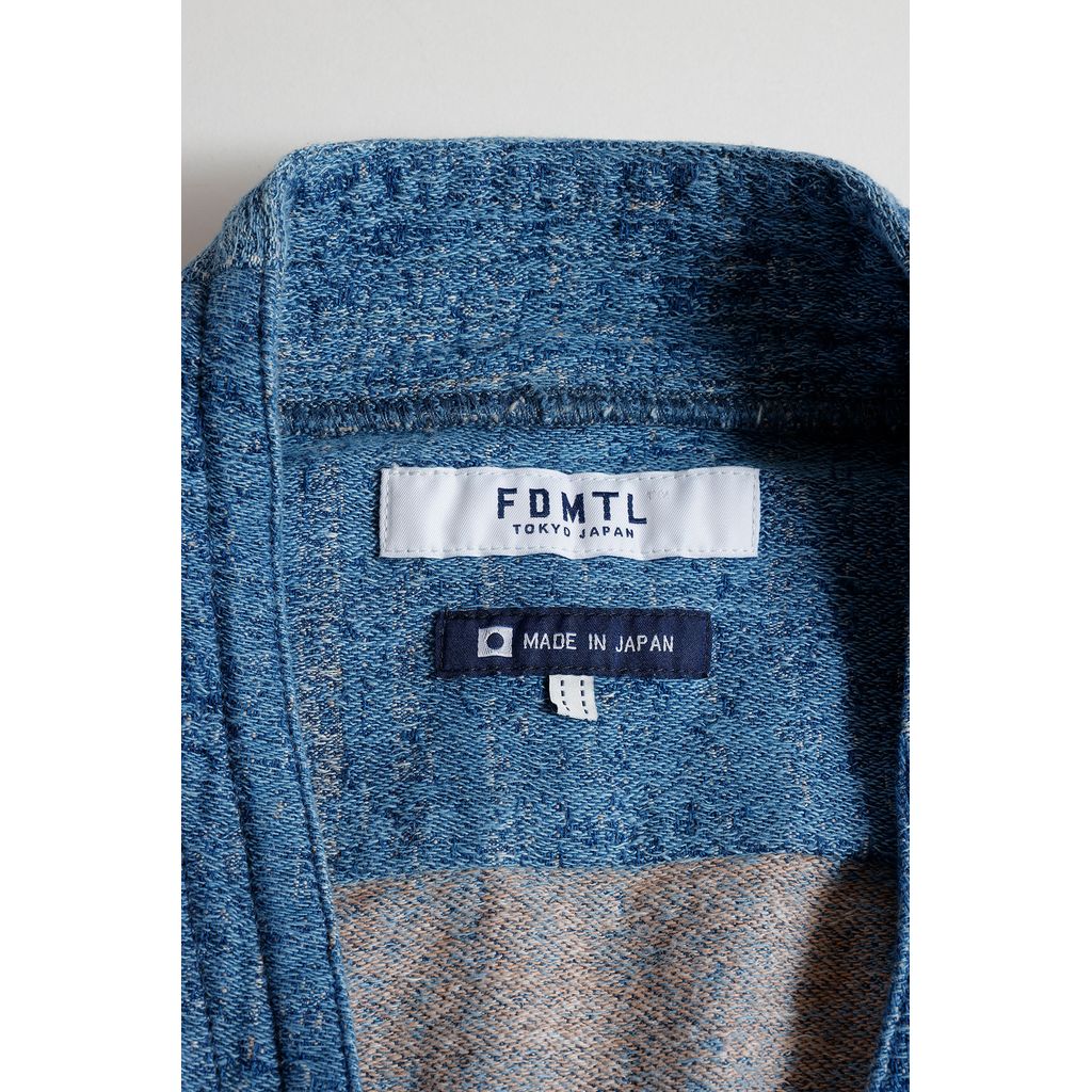 FDMTL BORO JAQUARD HAORI SHIRT 3YR WASH