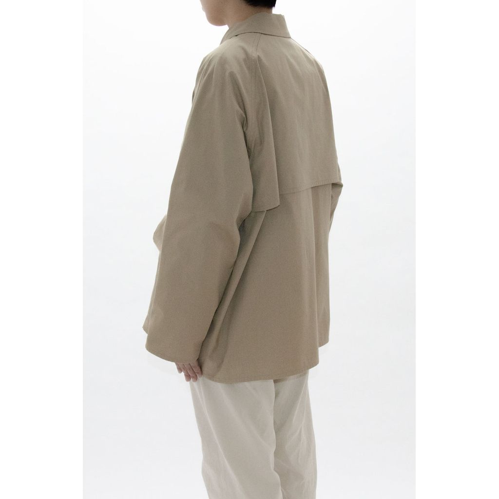YAECA  Zip and Button Short Coat