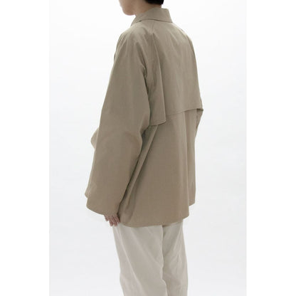 YAECA  Zip and Button Short Coat