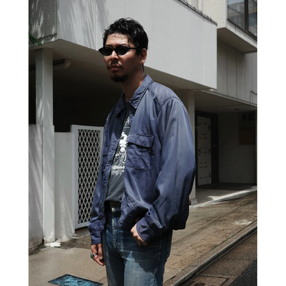 ANACHRONORM RAYON DRIZZLER JACKET NAVY