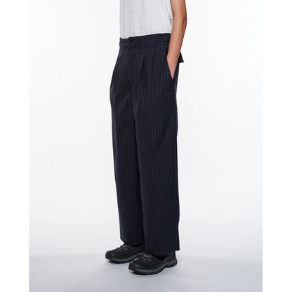 marka Recycled Polyester Non-Mulesed Wool Gabardine Two Tuck Military Trousers