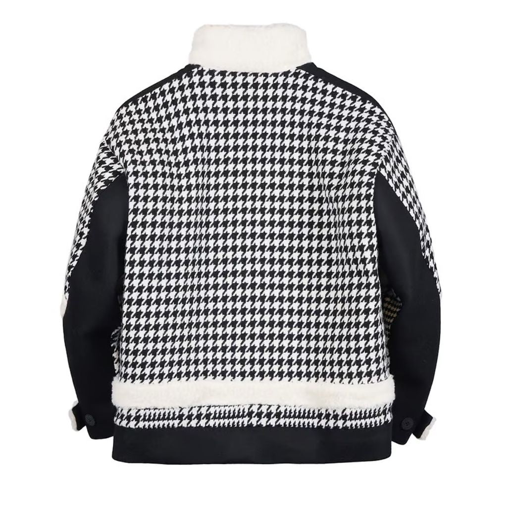 PHENOMENON HOUNDSTOOTH STAND COLLAR JKT