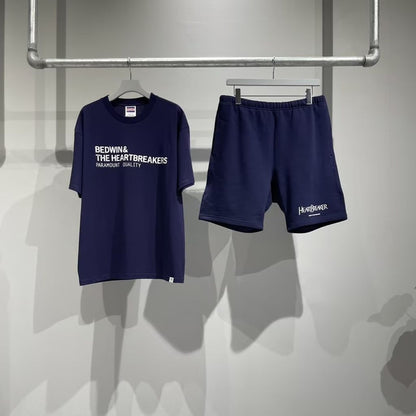 BEDWIN & THE HEARTBREAKERS LINEAGE Ex. SWEAT SHORTS （NAVY）