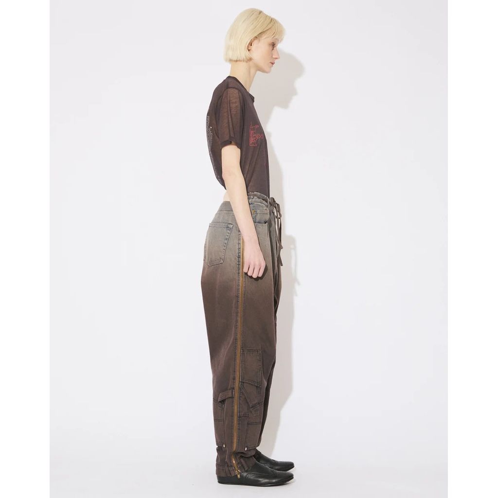 beautiful people double-end selvedge denim pants gradation