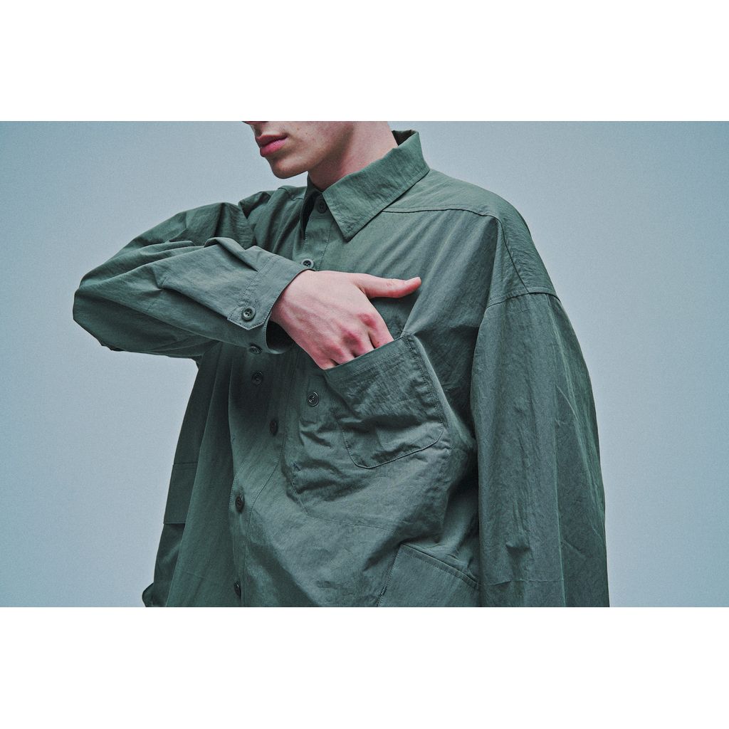 Poliquant THE IN-OUTSIDE POCKETS OVERSIZED CPO SHIRT JACKET
