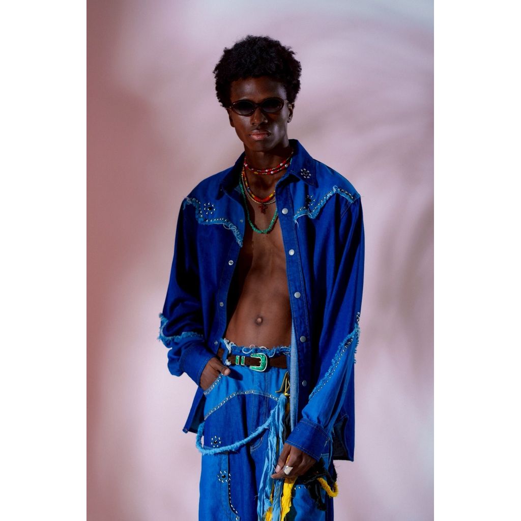 AMBERGLEAM デニムウエスタンジャケット