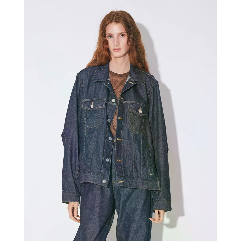 beautiful people double-end left hand twill denim blouson