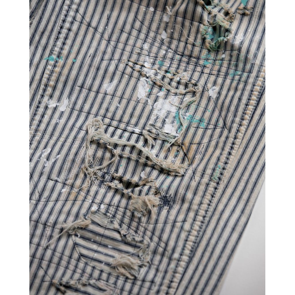 ANACHRONORM HICKORY REMAKED DOUBLEKNEE PAINTER PANTS HICKORY (REMAKE)