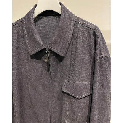 Y's for men INK-DYED HOUNDSTOOTH BLOUSON