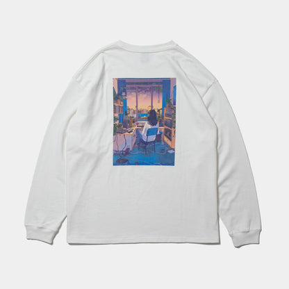APPLEBUM "Make Music" L/S T-shirt for LINEAGE(Natural)