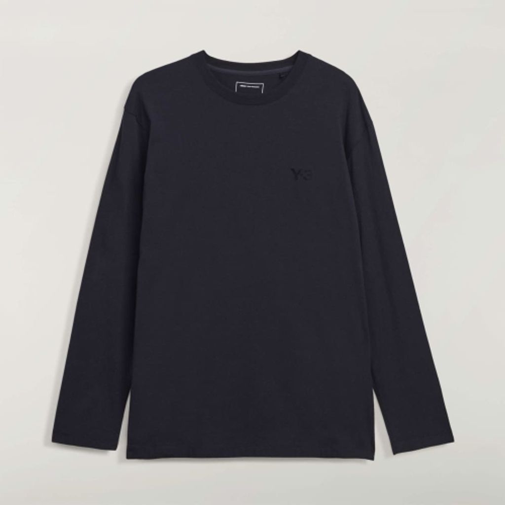 Y-3 Y-3 LOGO LONG SLEEVE TEE（BLACK）