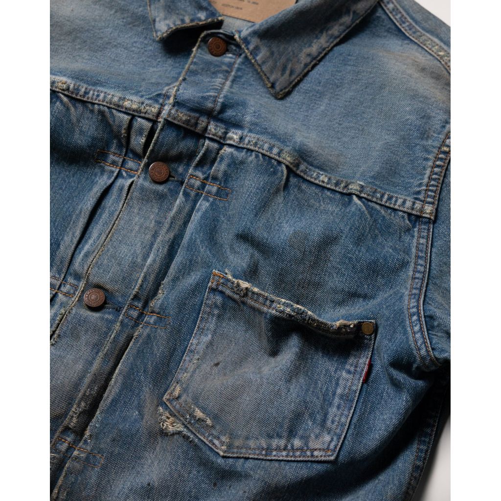 ANACHRONORM  AN290 HARD REMAKED FRONT TUCK DENIM JACKET INDIGO