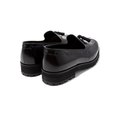KENFORD MENS TANK SOLE TASSEL LOAFERS / BLACK