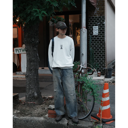 ANACHRONORM REMAKED WIDE 5P DENIM PANTS LIGHT INDIGO