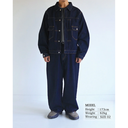 ANACHRONORM  DOUBLE POCKET DENIM JACKET INDIGO