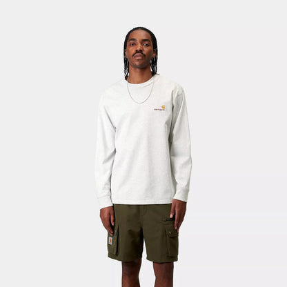 CARHARTT WIP  L/S AMERICAN SCRIPT T-SHIRT