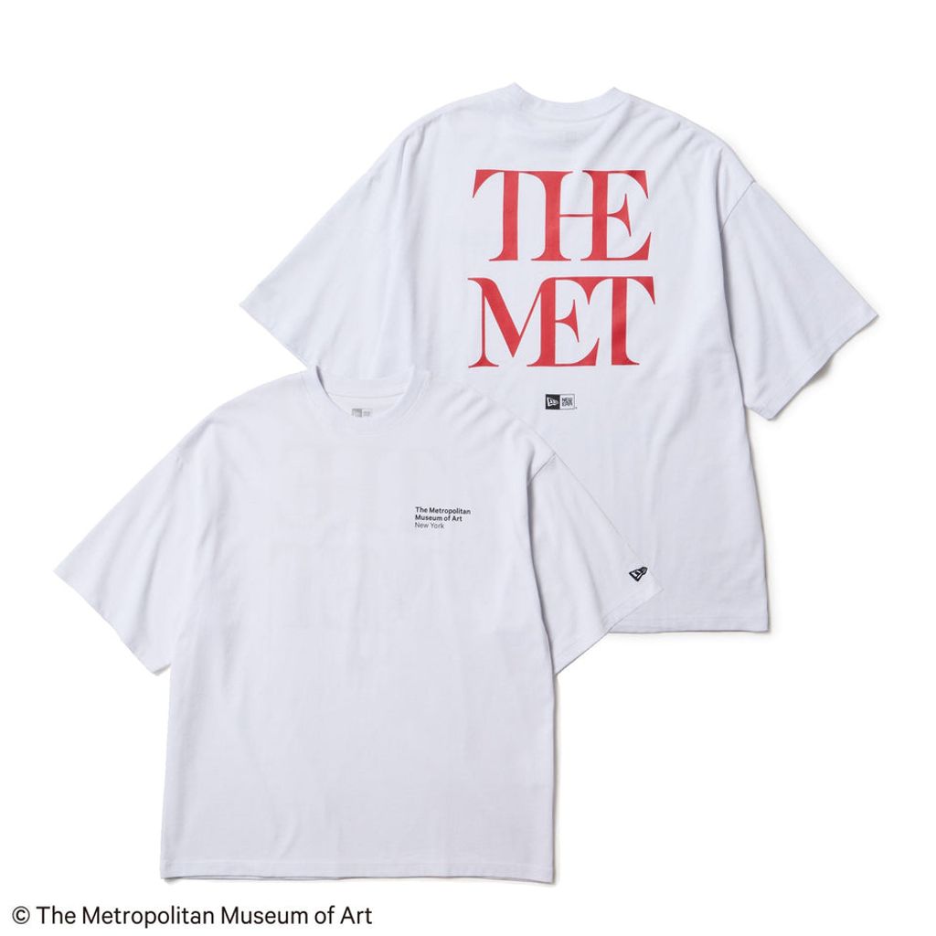 NEW ERA  半袖 オーバーサイズド コットン Tシャツ The Met ホワイト